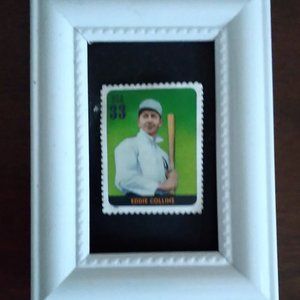 Tchotchke Stamp Art -  Baseball Legend Eddie Collins